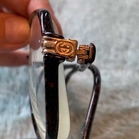Gucci Vintage Tortoise Shell Style Aviator Prescription Glasses Set of 2 - Picture 3 of 11